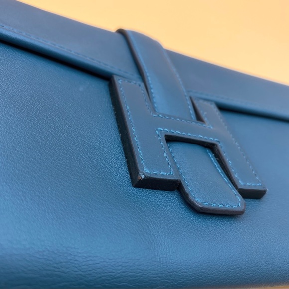 Hermes jige leather clutch bag - Picture 6 of 10